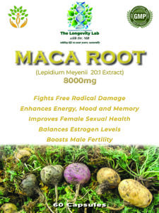 Dr MB's Yellow Maca Root Extract 8000mg per capsule