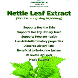 Nettle Leaf Extract 30:1 giving 18,000mg