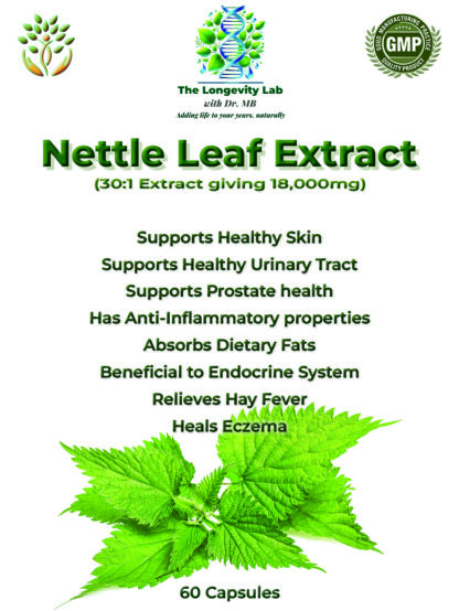 Nettle Leaf Extract 30:1 giving 18,000mg