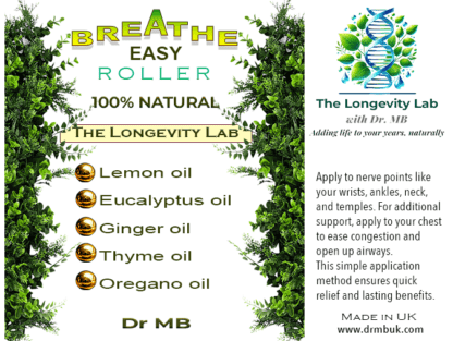 Breathe Easy Roller – Essential Oil Blend for Clear Breathing and Relaxation