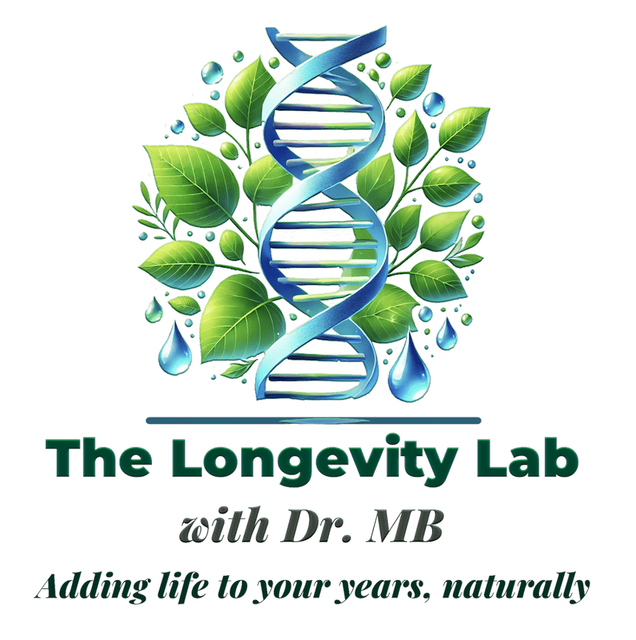 The Longevity Lab Logo - Adding life to your years, naturally.