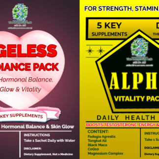 Valentine’s Health Pack – Men & Women’s Daily Wellness Sachets for Strength, Stamina, Hormonal Balance & Energy. Includes Alpha Vitality Pack for Men and Ageless Radiance Pack for Women.