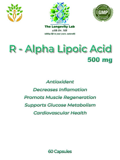 Dr MB's R - Alpha Lipoic Acid 500 mg capsules