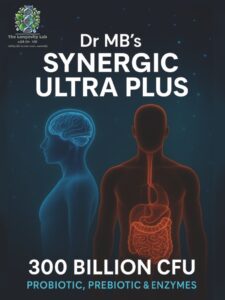 Dr MB’s Synergic Ultra Plus 300 Billion CFU – Advanced Probiotic, Prebiotic & Enzyme Formula