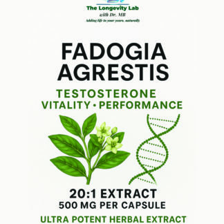 Dr MB’s Fadogia Agrestis 20:1 giving 10000 mg of nau=tural herb.